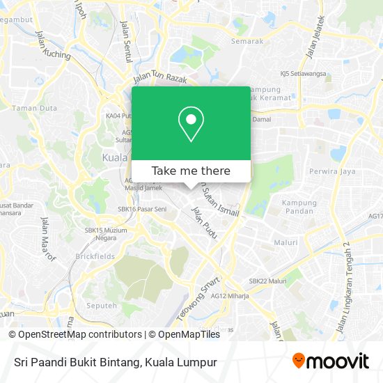 Sri Paandi Bukit Bintang map