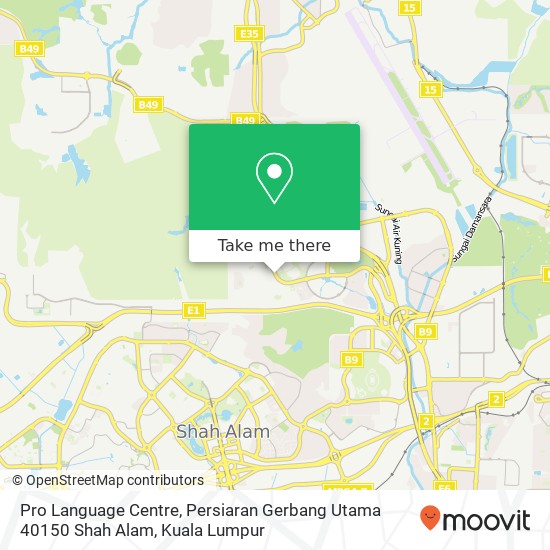 Pro Language Centre, Persiaran Gerbang Utama 40150 Shah Alam map