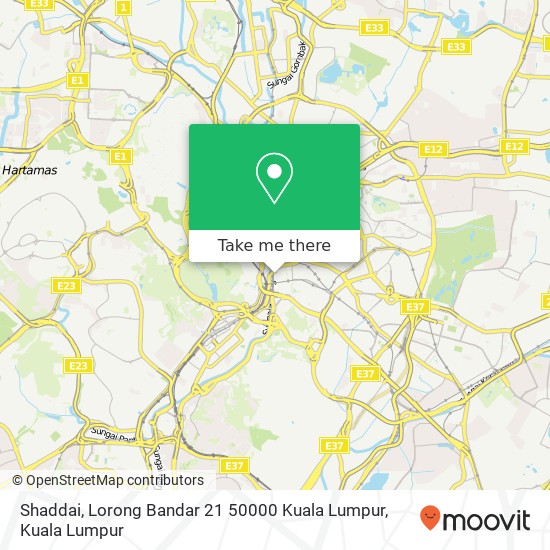 Peta Shaddai, Lorong Bandar 21 50000 Kuala Lumpur