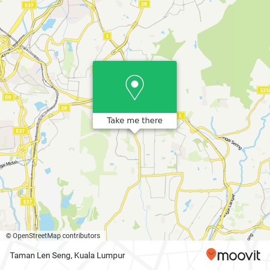 Taman Len Seng map