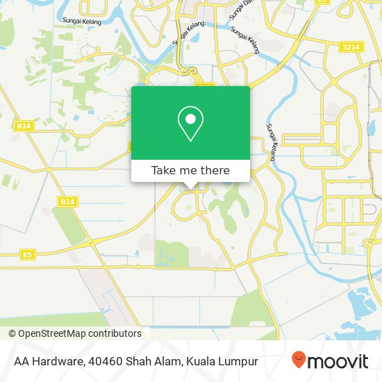 Peta AA Hardware, 40460 Shah Alam