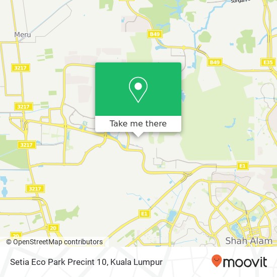 Setia Eco Park Precint 10 map