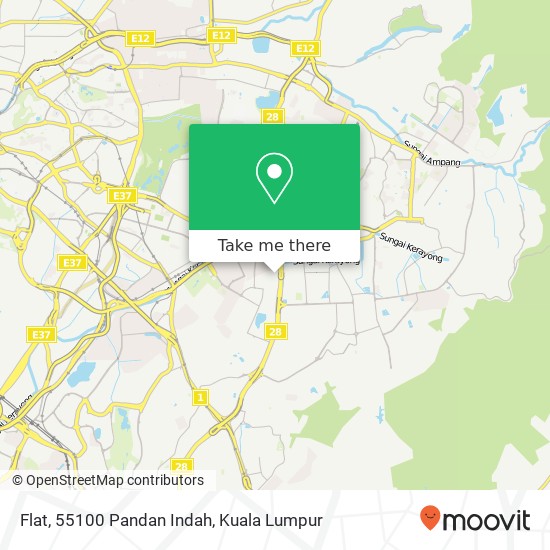 Peta Flat, 55100 Pandan Indah