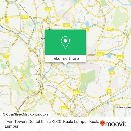 Twin Towers Dental Clinic KLCC, Kuala Lumpur map