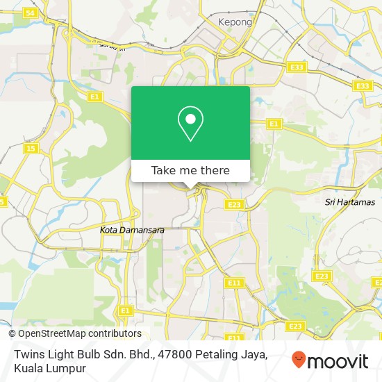 Twins Light Bulb Sdn. Bhd., 47800 Petaling Jaya map