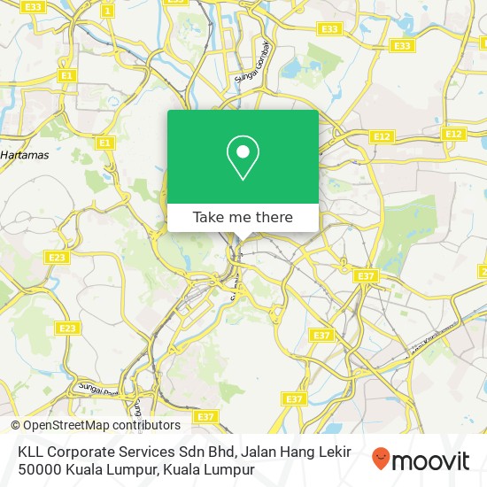 KLL Corporate Services Sdn Bhd, Jalan Hang Lekir 50000 Kuala Lumpur map