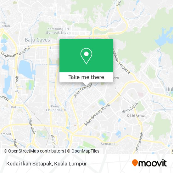 Peta Kedai Ikan Setapak