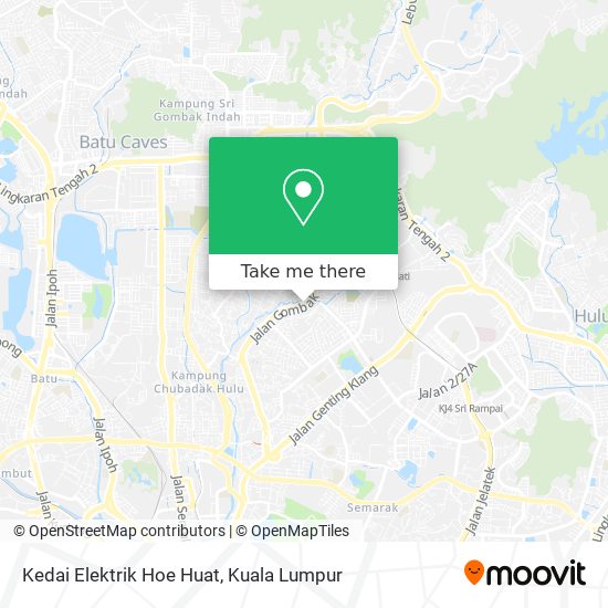 Kedai Elektrik Hoe Huat map