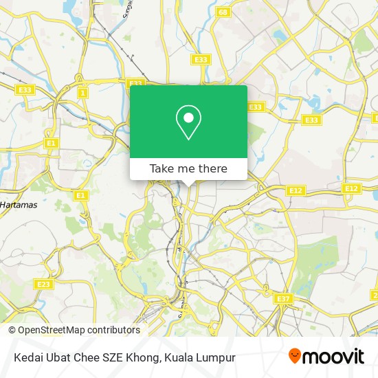 Kedai Ubat Chee SZE Khong map