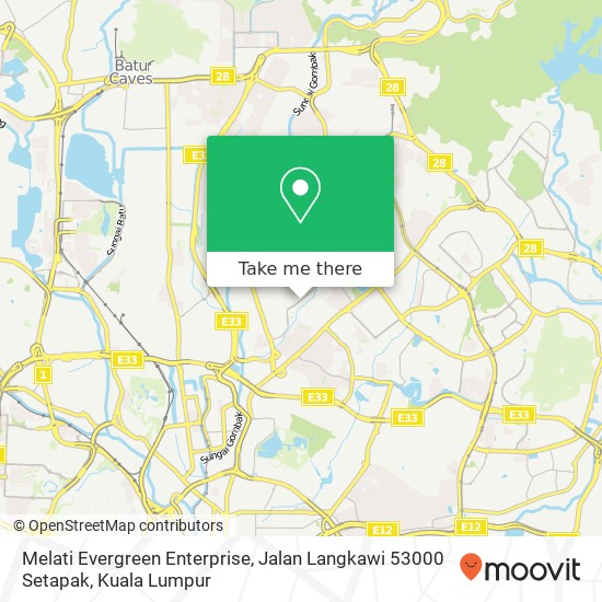 Melati Evergreen Enterprise, Jalan Langkawi 53000 Setapak map