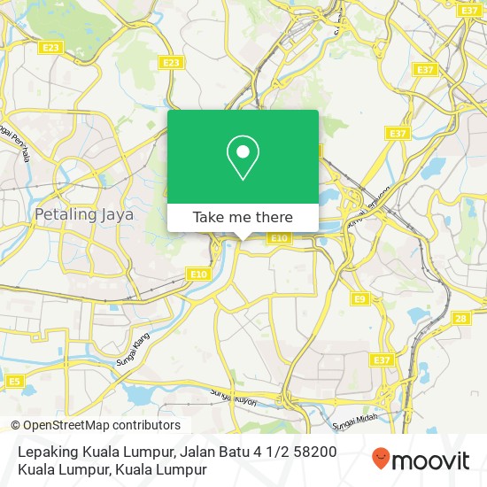 Peta Lepaking Kuala Lumpur, Jalan Batu 4 1 / 2 58200 Kuala Lumpur