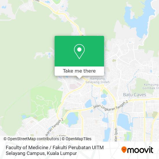 Faculty of Medicine / Fakulti Perubatan UITM Selayang Campus map
