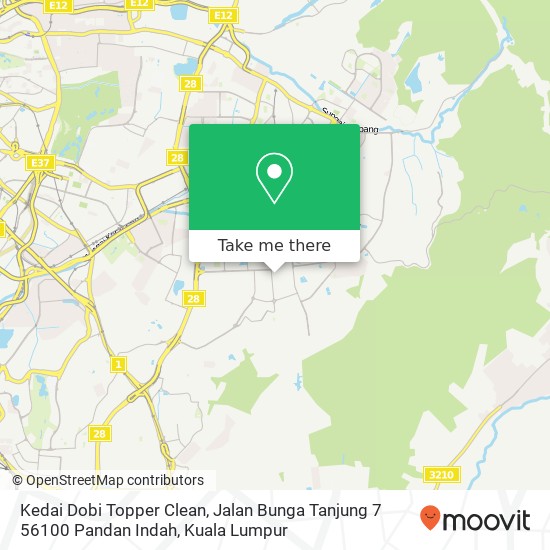 Kedai Dobi Topper Clean, Jalan Bunga Tanjung 7 56100 Pandan Indah map