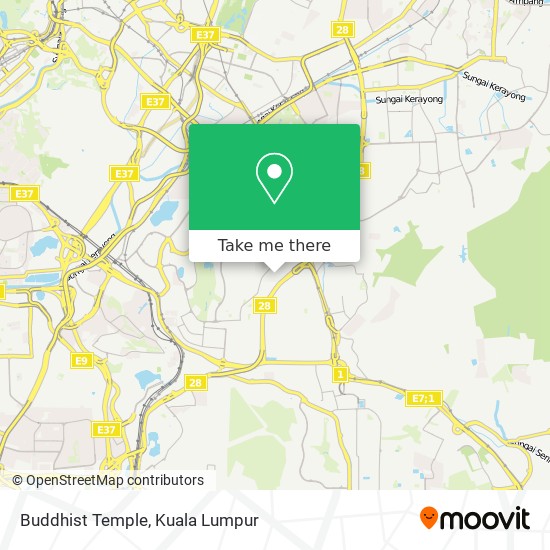 Buddhist Temple map