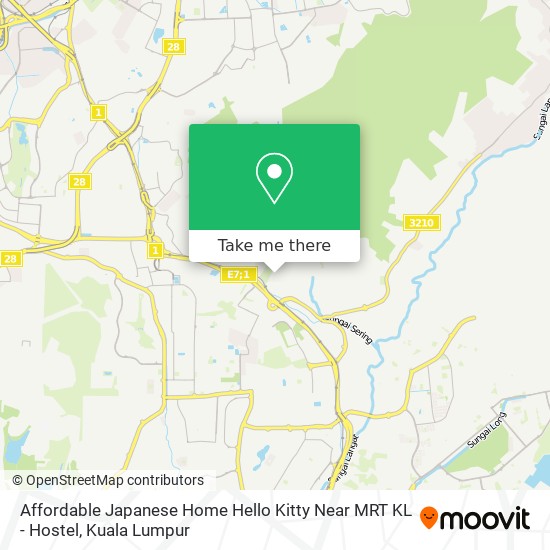 Affordable Japanese Home Hello Kitty Near MRT KL - Hostel map