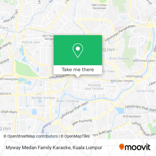 Peta Myway Medan Family Karaoke