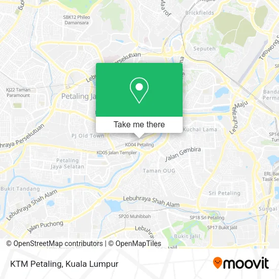 KTM Petaling map