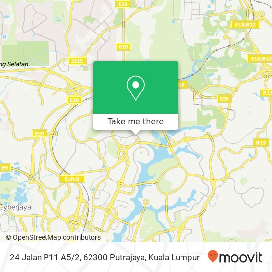 Peta 24 Jalan P11 A5 / 2, 62300 Putrajaya