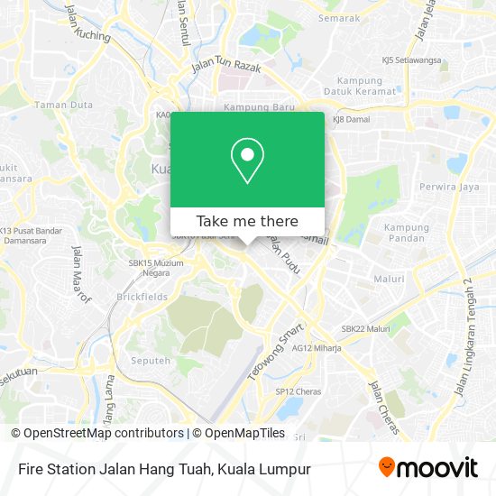 Fire Station Jalan Hang Tuah map