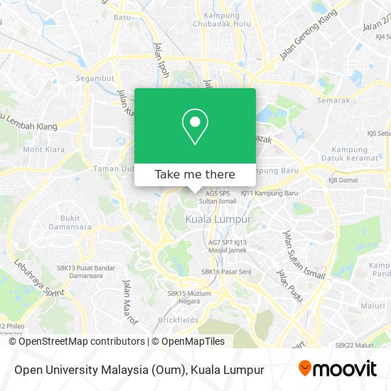 Open University Malaysia (Oum) map