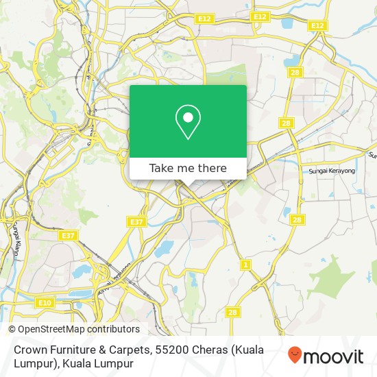 Peta Crown Furniture & Carpets, 55200 Cheras (Kuala Lumpur)