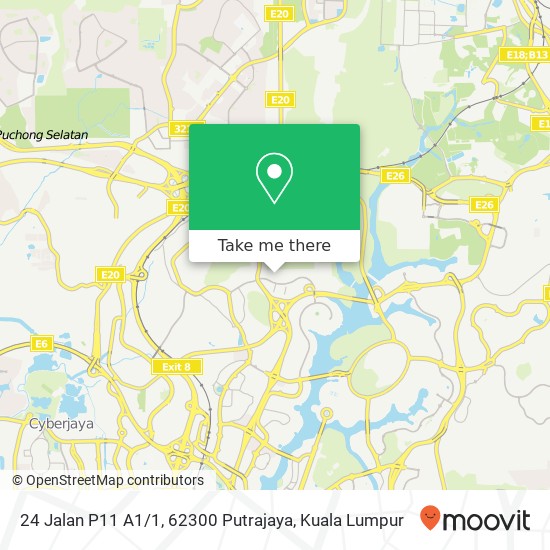 24 Jalan P11 A1 / 1, 62300 Putrajaya map