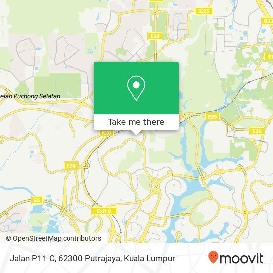 Peta Jalan P11 C, 62300 Putrajaya
