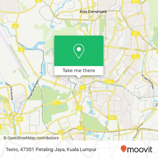 Testo, 47301 Petaling Jaya map