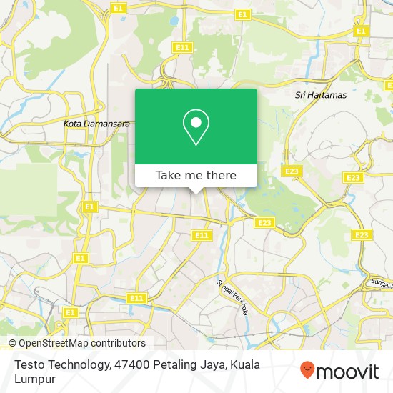 Peta Testo Technology, 47400 Petaling Jaya