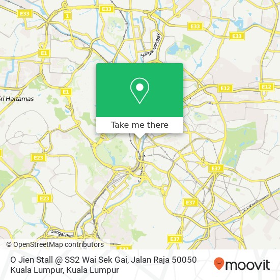 O Jien Stall @ SS2 Wai Sek Gai, Jalan Raja 50050 Kuala Lumpur map
