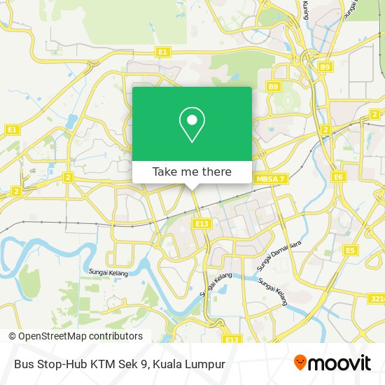 Peta Bus Stop-Hub KTM Sek 9