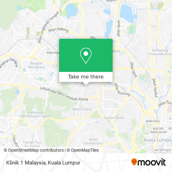 Peta Klinik 1 Malaysia