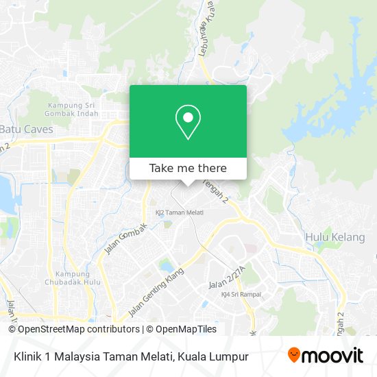 Peta Klinik 1 Malaysia Taman Melati