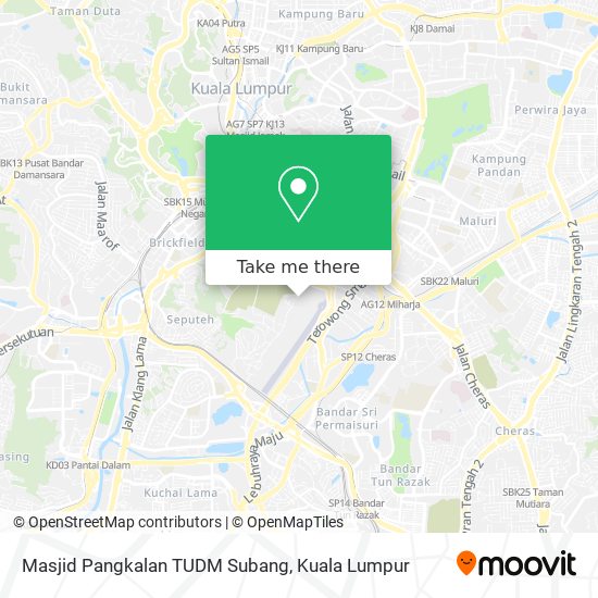 Masjid Pangkalan TUDM Subang map
