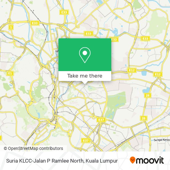 Peta Suria KLCC-Jalan P Ramlee North