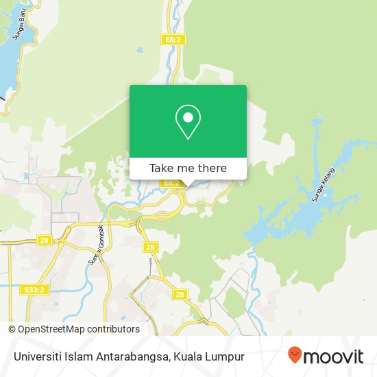 Universiti Islam Antarabangsa map