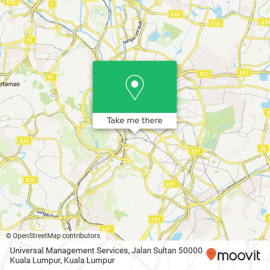 Peta Universal Management Services, Jalan Sultan 50000 Kuala Lumpur