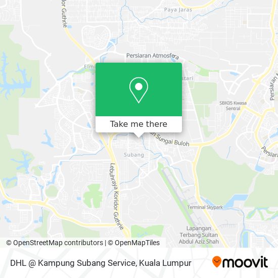 DHL @ Kampung Subang Service map