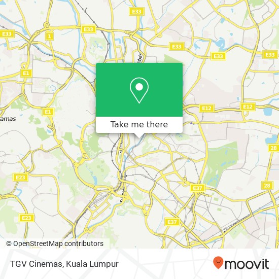 TGV Cinemas map