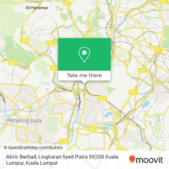 Abric Berhad, Lingkaran Syed Putra 59200 Kuala Lumpur map