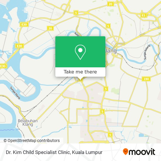 Dr. Kim Child Specialist Clinic map