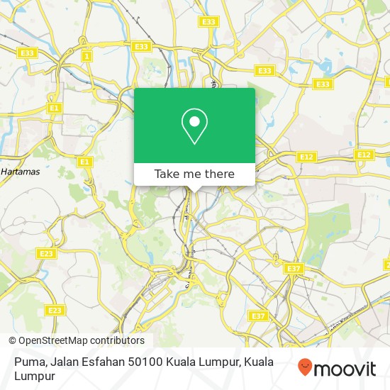 Puma, Jalan Esfahan 50100 Kuala Lumpur map