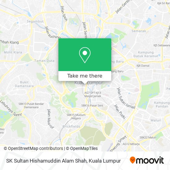 SK Sultan Hishamuddin Alam Shah map