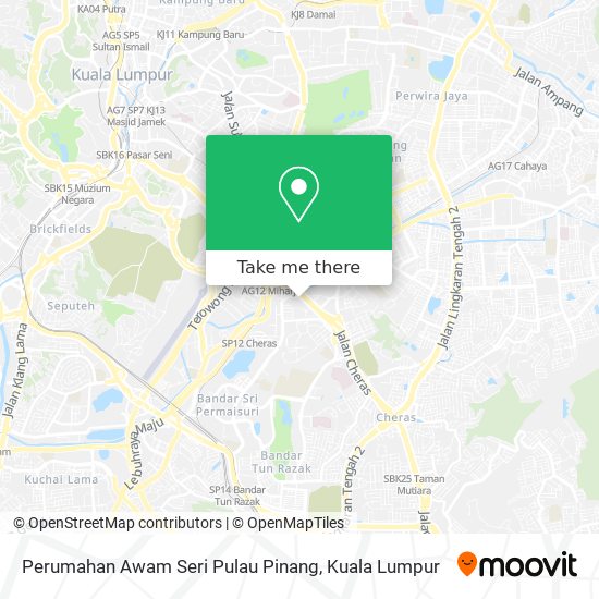 Perumahan Awam Seri Pulau Pinang map