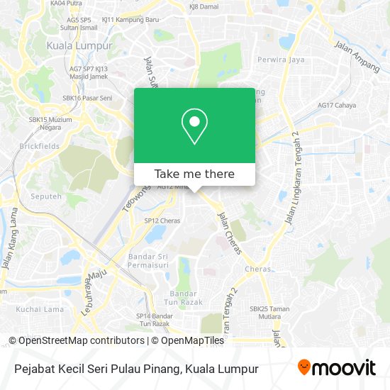 Peta Pejabat Kecil Seri Pulau Pinang