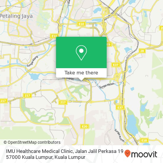 IMU Healthcare Medical Clinic, Jalan Jalil Perkasa 19 57000 Kuala Lumpur map