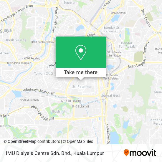 IMU Dialysis Centre Sdn. Bhd. map