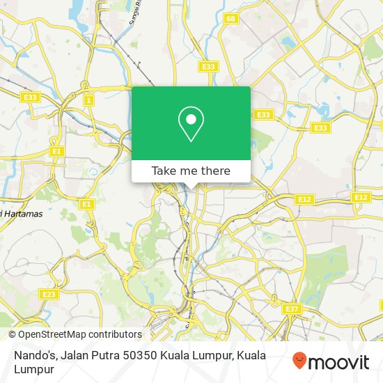 Nando's, Jalan Putra 50350 Kuala Lumpur map