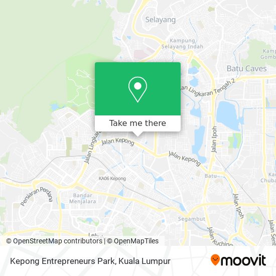Kepong Entrepreneurs Park map