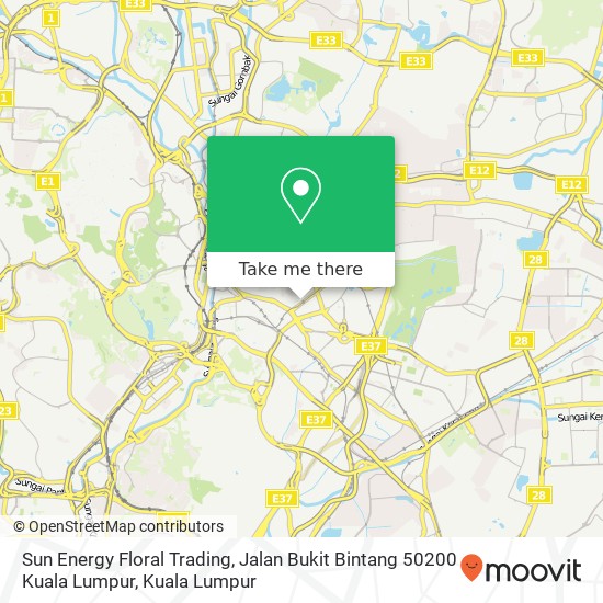 Sun Energy Floral Trading, Jalan Bukit Bintang 50200 Kuala Lumpur map